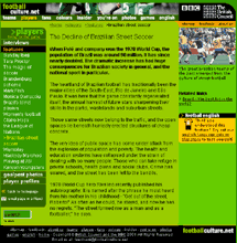 Screengrab from British Council footballculture.net website