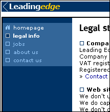 Detail from the Leading Edge website