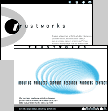 More examples of designs for the Trustworks website