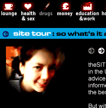 Screengrab from theSite's selection of help files