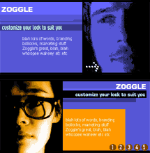 Promotional Flash movie for zoggle.com