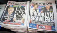 headlines-of-the-new-york-post-and-new-york-daily-news-on-friday-april-FY0PRC.jpg