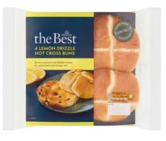 Morrison's The Best Lemon Drizzle Hot Cross Buns