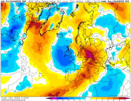 GFS op 06z10Jun2022 850hPa temperature anomaly (00z19Jun2022).