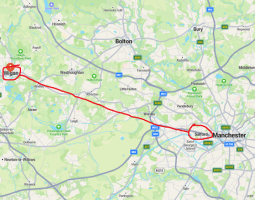 Salford to Wigan map.png