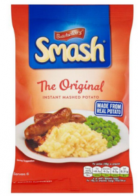 A packet of Smash instant mashed potatoes