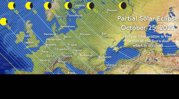 Partial solar eclipse, 25 October, 2022.