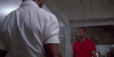 PREDATOR - DUTCH AND DILLON POWER GREETING - MUSCLE ARMS - ARNOLD SCHWARTZENEGGER CARL WEATHERS.gif