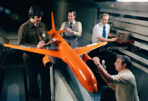 Boeing 757 wind tunnel testing.