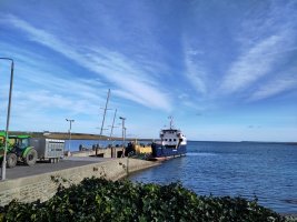 View from land, waiting to board the ferry