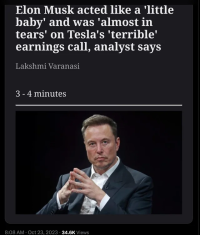 Musk asking as a little baby