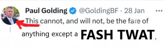 Paul Golding is a FASH TWAT.