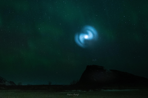 Trasnporter-10 upper stage disposal burn seen from Norway, 5 March 2024.