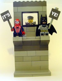 LEGO - IT'S YE - F4J BATMAN & SPIDERMAN PROTESTING.jpg