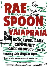 Rae Spoon poster - Brockwell Park Greenhouses.jpeg