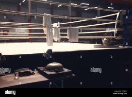 referee-table-put-on-the-side-of-boxing-ring-with-a-ring-bell-TR7CPN.jpg