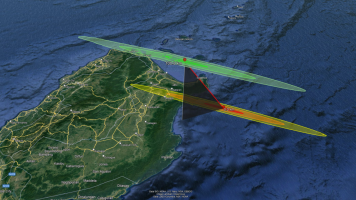 2024 RW1 entry and impact ellipse estimates (ESA).