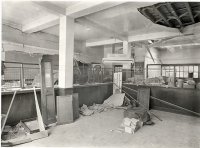 Bomb damage to Brixton Branch Office, interior.jpg