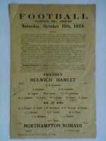 DULWICH HAMLET v NORTHAMPTON NOMADS 1 1923.JPG