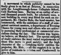 South London Chronicle 13 October 1866 Loughborough House.JPG