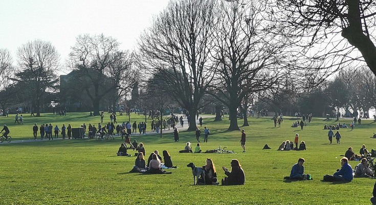 Big crowds in Brockwell Park over the weekend