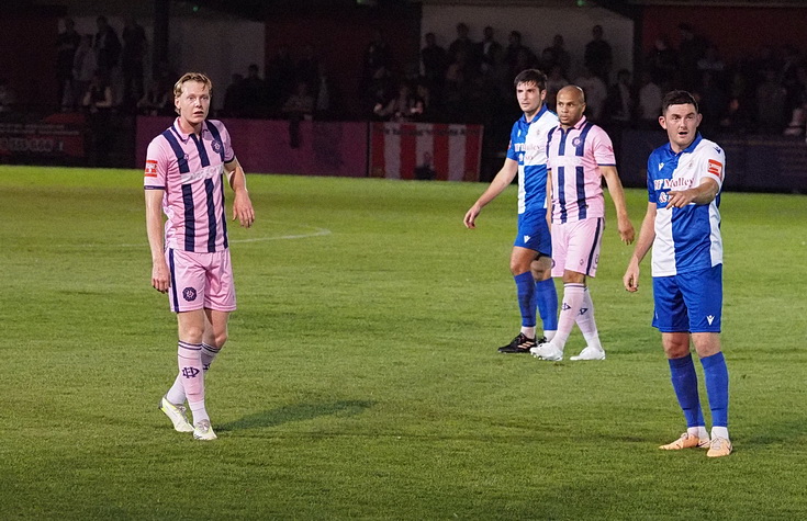 In photos: Another lacklustre performance sees Dulwich Hamlet lose 1-2 at Hornchurch FC, Tues, 26th Sept 2023