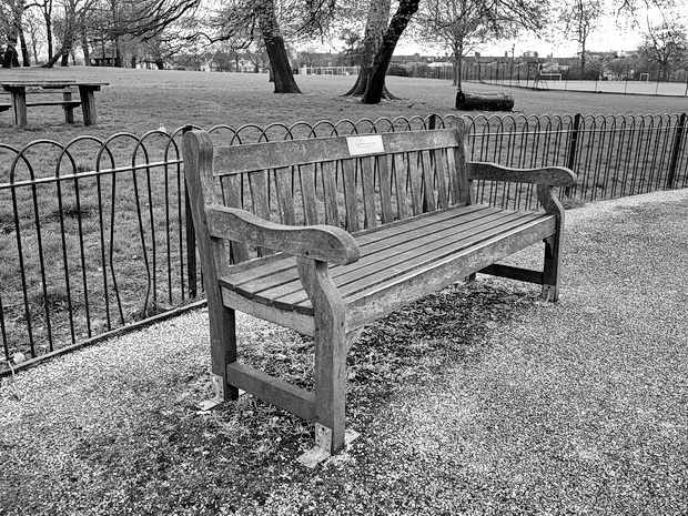 Empty park benches - Lambeth parks and the coronavirus, March 2020