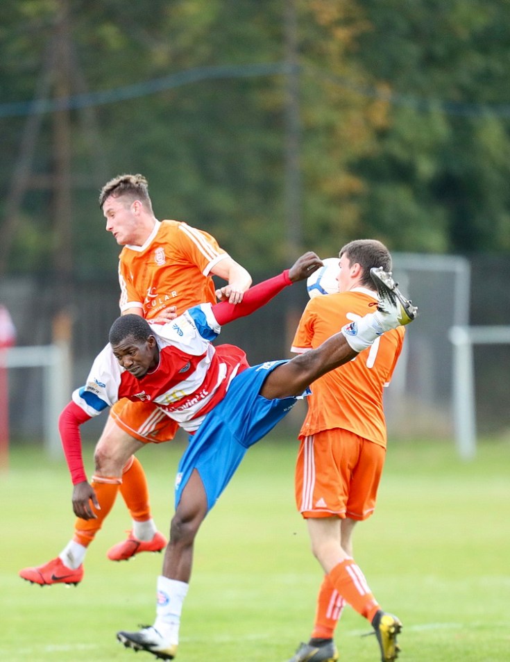 Peckham Town unveil their BLM banner before defeating Stansfeld 5-0 - photo special, 10th Oct 2020