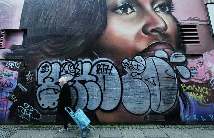 In photos: Brixton's Michelle Obama mural gets painted over