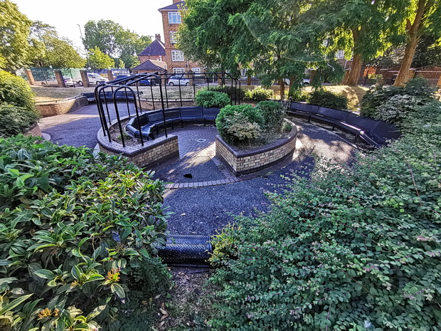 In photos: Dan Leno Gardens - a tiny Brixton park with plentiful benches 