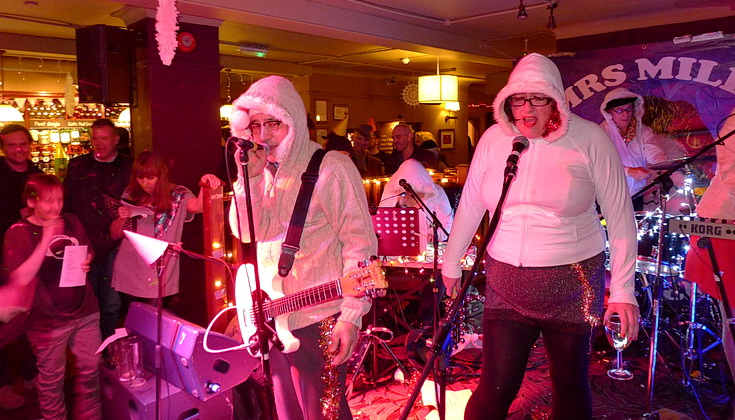 Brixton Christmas party archive: The Bono-o-Meter and a music hall singalong at the Prince Albert, Dec 2012