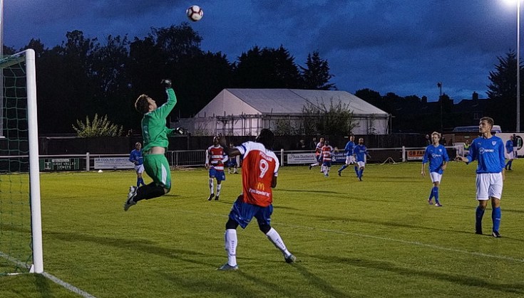 Peckham Town win the London FA Trophy in rain lashed final against AFC Cubo, Fri 28th Aug 2020