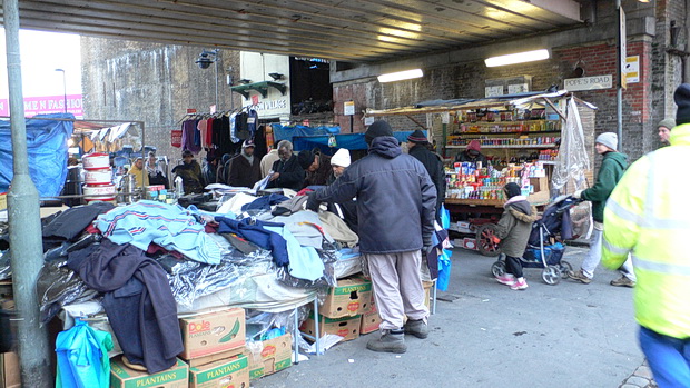 Brixton Ten Years Ago - Electric Avenue and street markets, December 2005