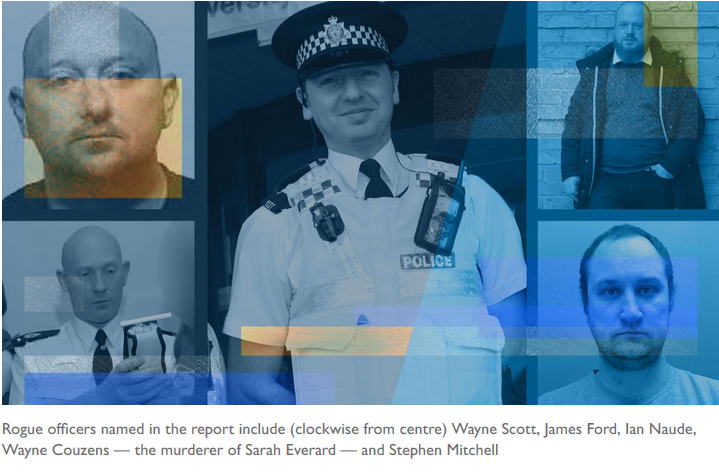 Some of the police rapists and paedophiles named in the report