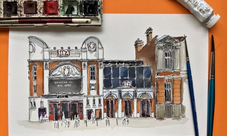 Local illustrator celebrate's Brixton's independent businesses in ink and watercolour