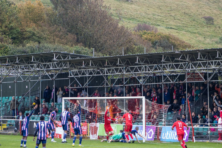 In photos: late Whitehawk equaliser heartbreak for Dulwich Hamlet, Sat 21st Oct 2023