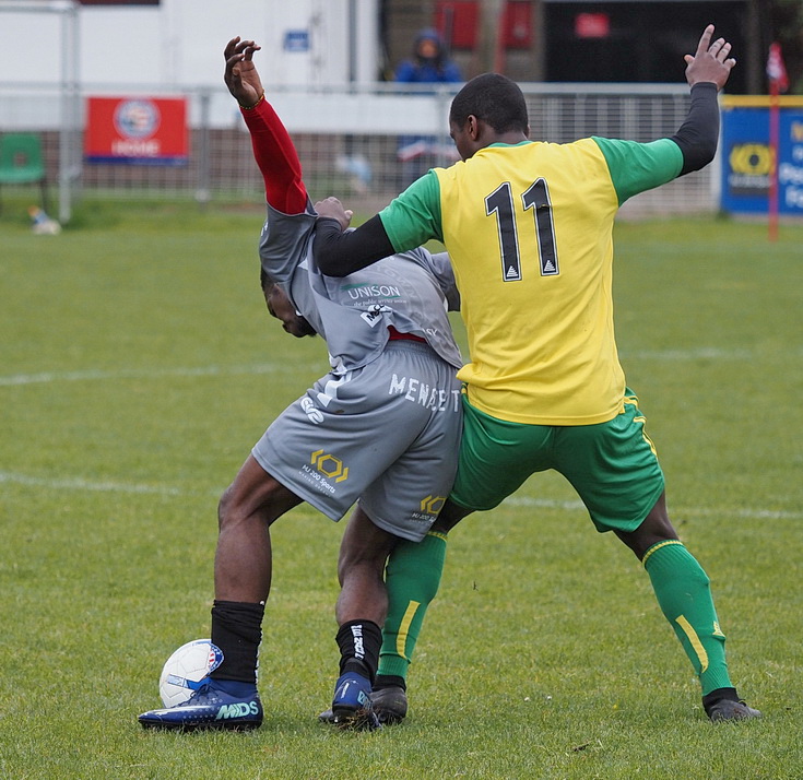 In photos: Peckham Town lose 0-3 to Athletic Newham in extra-windy friendly