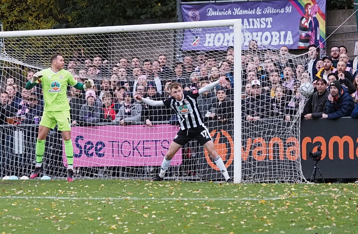 In photos: Dulwich Hamlet comfortably beat Bath City with 3-0 home win