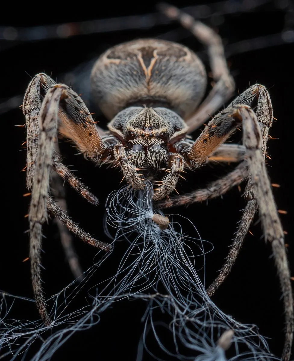 a beautiful spider.  photo by David Hamilton