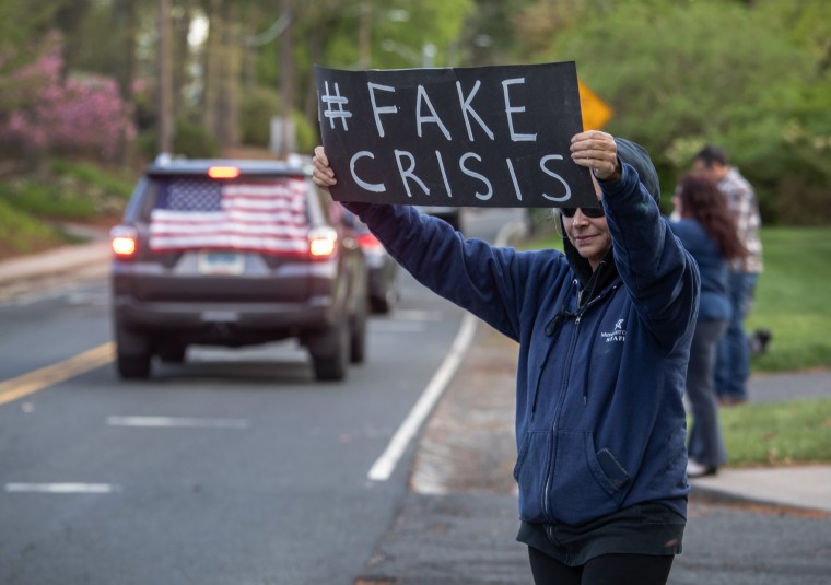 Image: Protestors Rally At Connecticut State Capitol Against COVID-19 Stay-At-Home Order