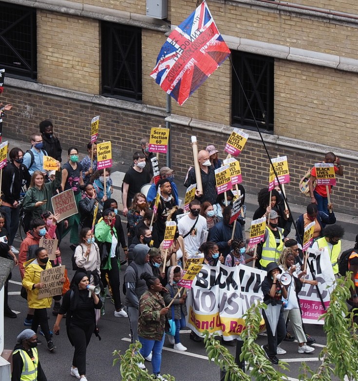 In photos: Black Lives Matter protesters march down Coldharbour Lane, Brixton, Sat 25th July 2020