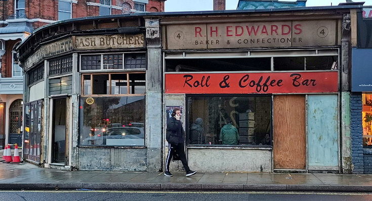 Wonderful old 'ghost signs' revealed in Herne Hill as the former Café Provencal is refurbished