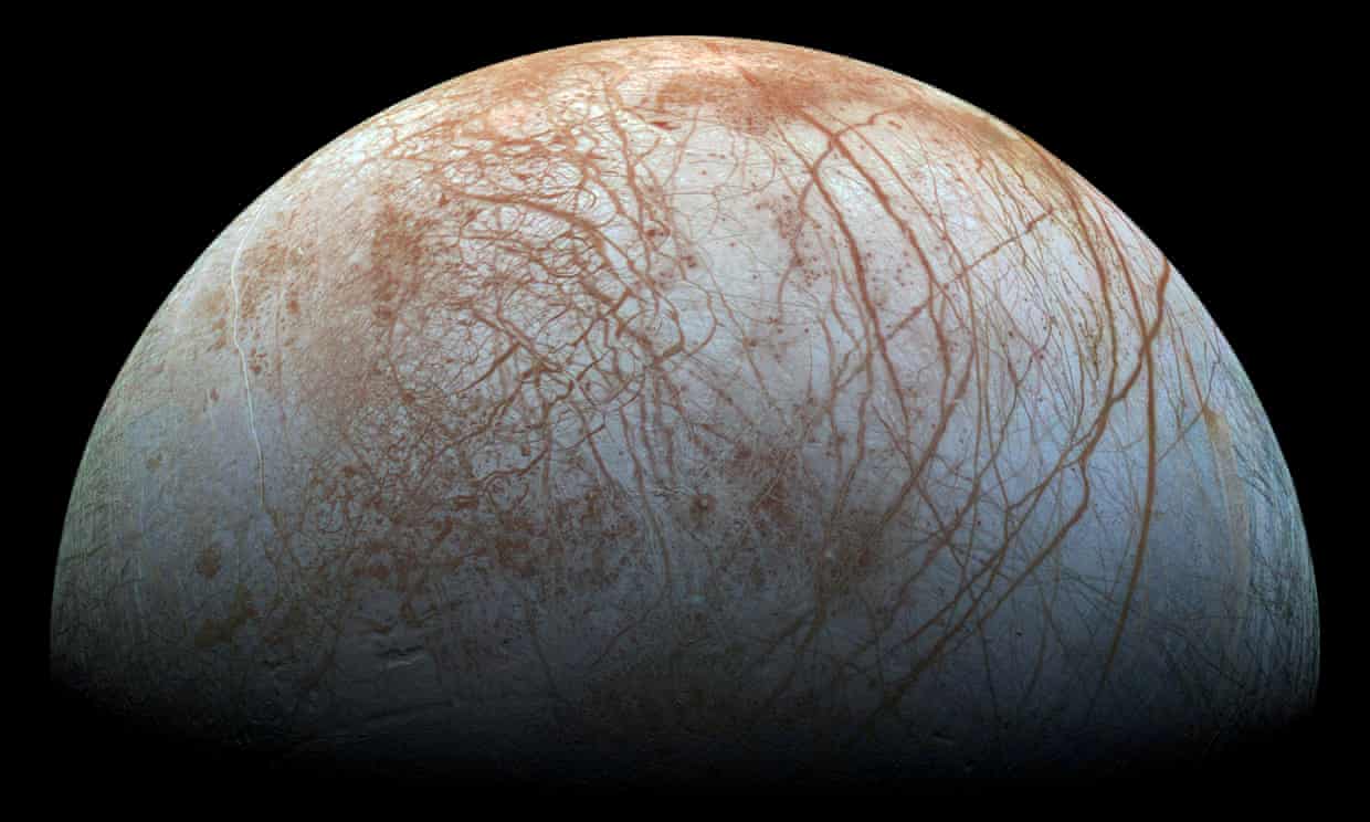 Image of Europa, one of the Jovian moons