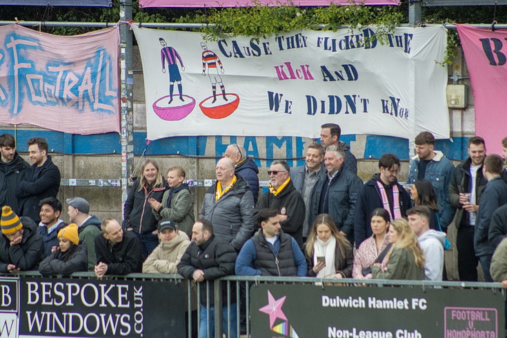 In photos: a miserable end to the season as Dulwich Hamlet are stuffed 2-6 at home by Cray Wanderers, Sat 27th April 2024