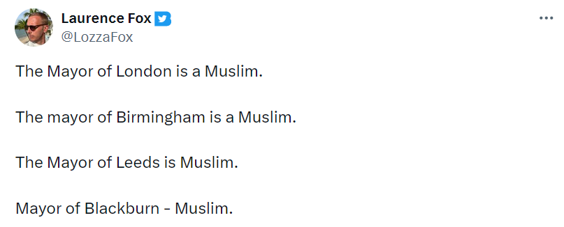 Loser posts a rant about Muslims.