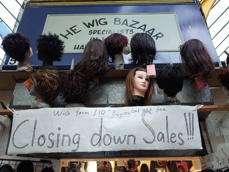 In photos: The Wig Bazaar in Brixton Village closes for good, Sept 2020