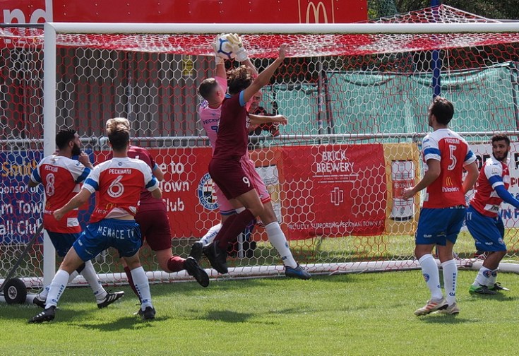 In photos: Peckham Town start the new season with 0-0 draw against Borden Village, Sat 5th Sept 2020