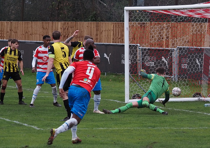 In photos: Peckham Town batter Bexley 4-1 as visiting goalie regrets telling fans to 'ssschhhh', Sat 10th Feb 2024