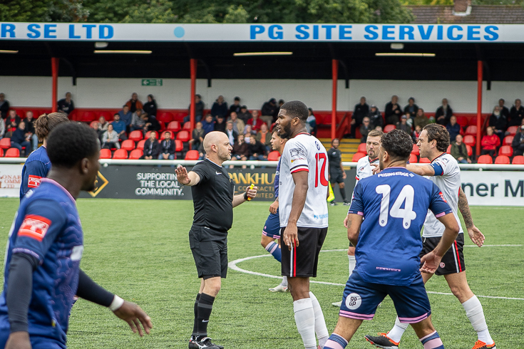 In photos: Dulwich Hamlet slump to 15th position after 1-3 defeat at Chatham Town, Sat 24th Aug 2024