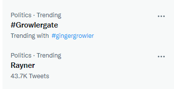 misogynist attacks on Angela Rayner trending on twitter